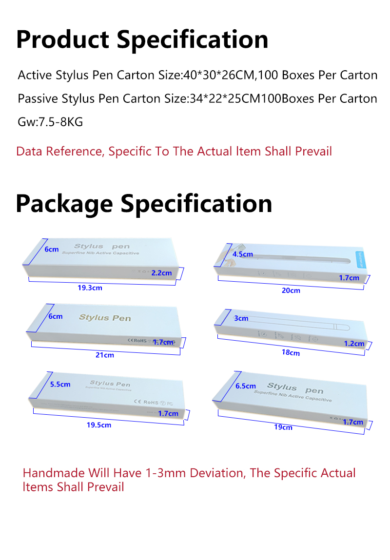 stylus pen box packing
