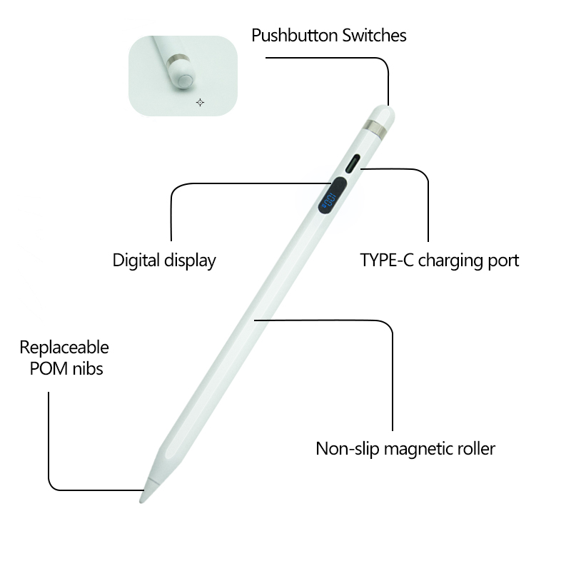 Digital display of battery Universal Stylus
