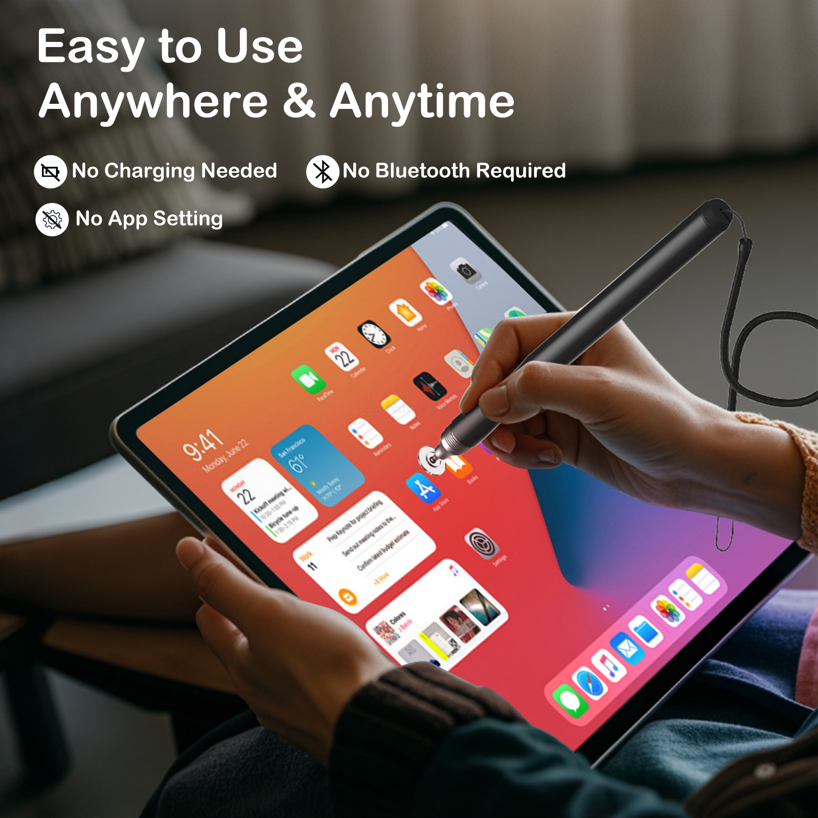 Nano-fleece Passive Stylus Pen For Touch Screen