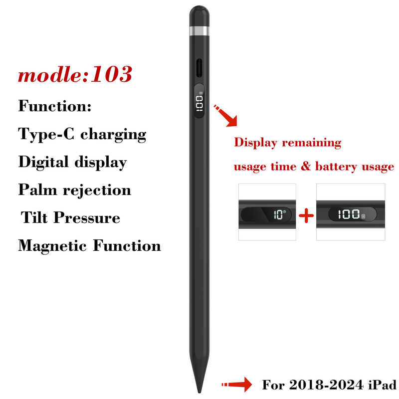 Digital Display Palm Rejection Active Stylus Pen