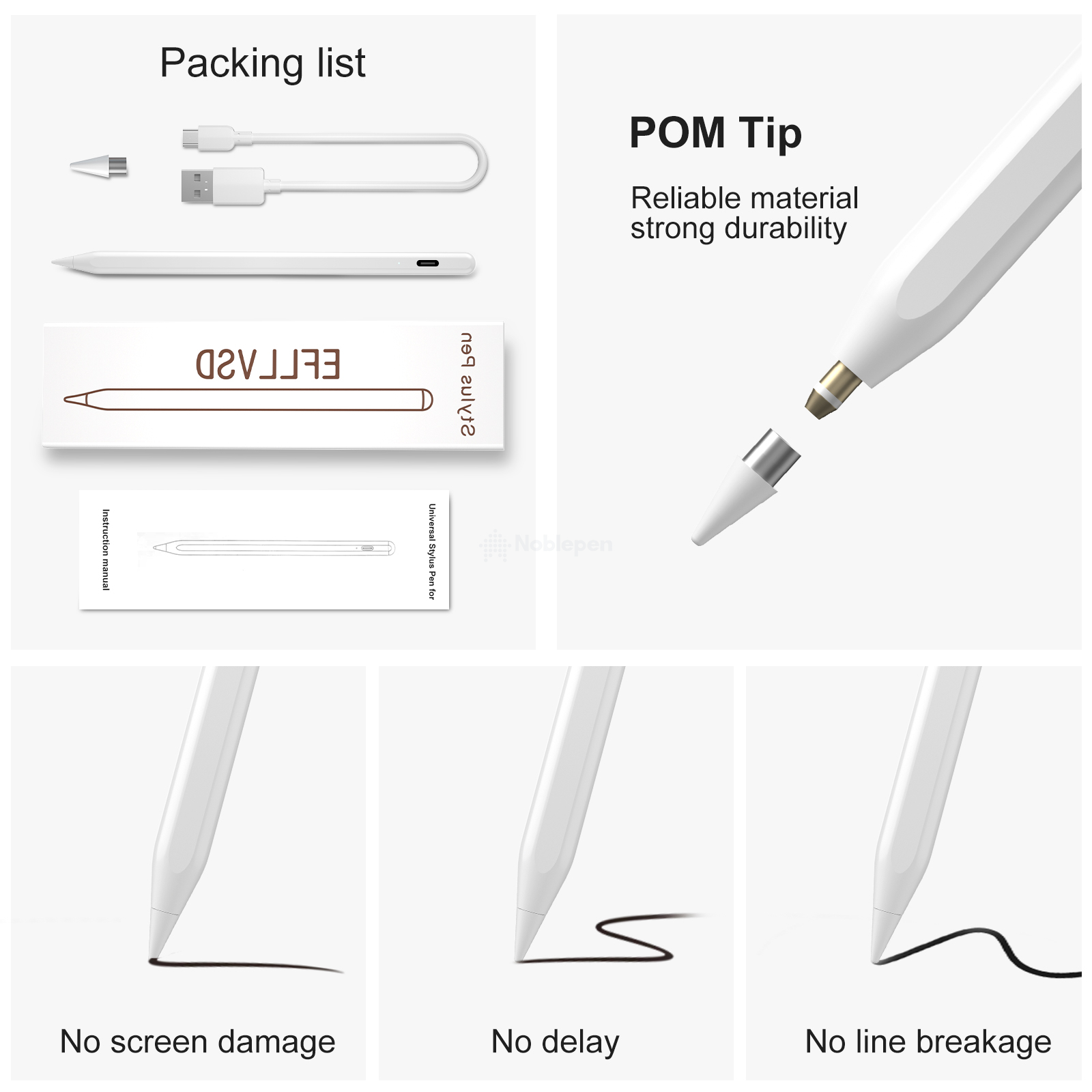 Magnetic Adsorption Universal Stylus For Touch Screens