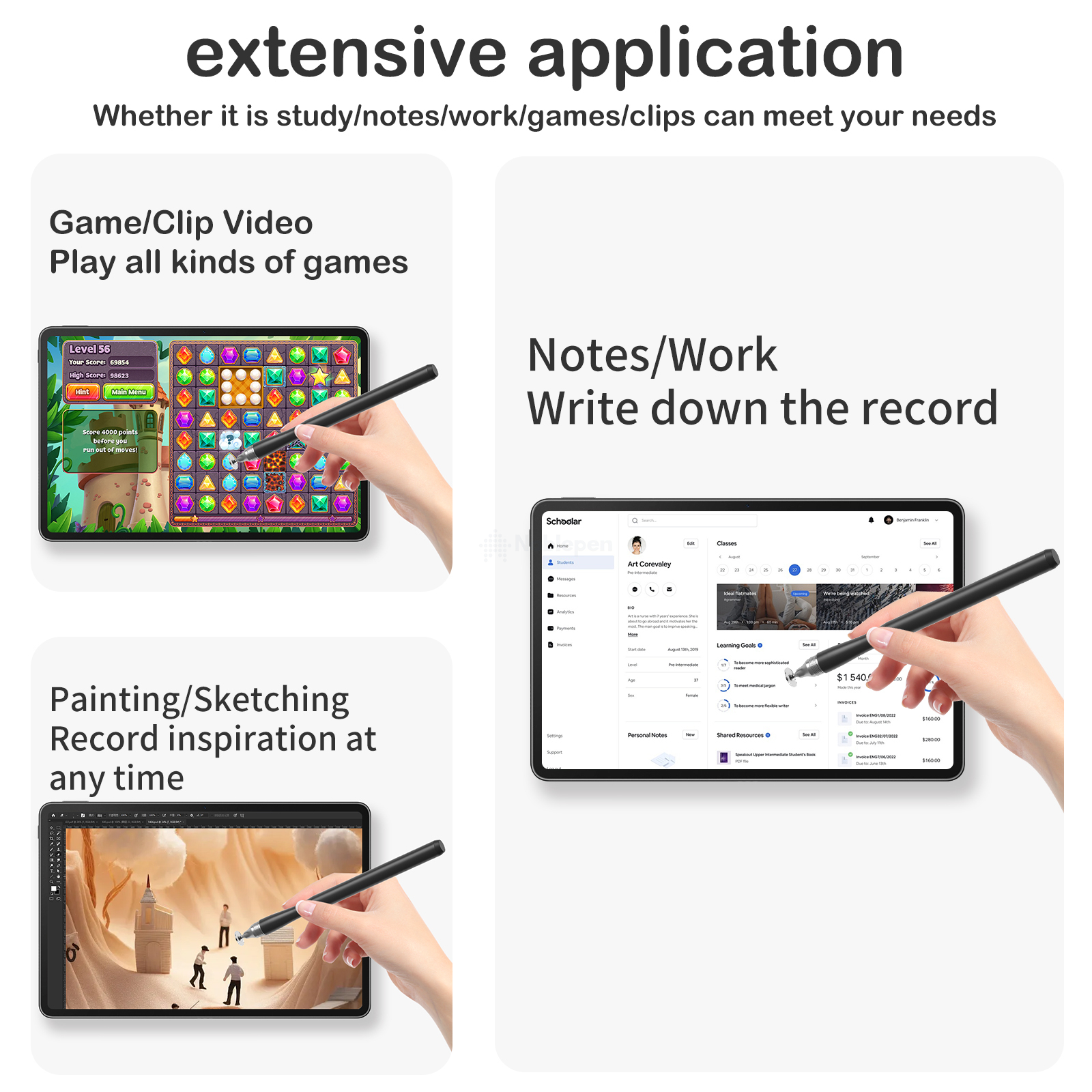 Screen Writing Passive Stylus Pen For Android Phone