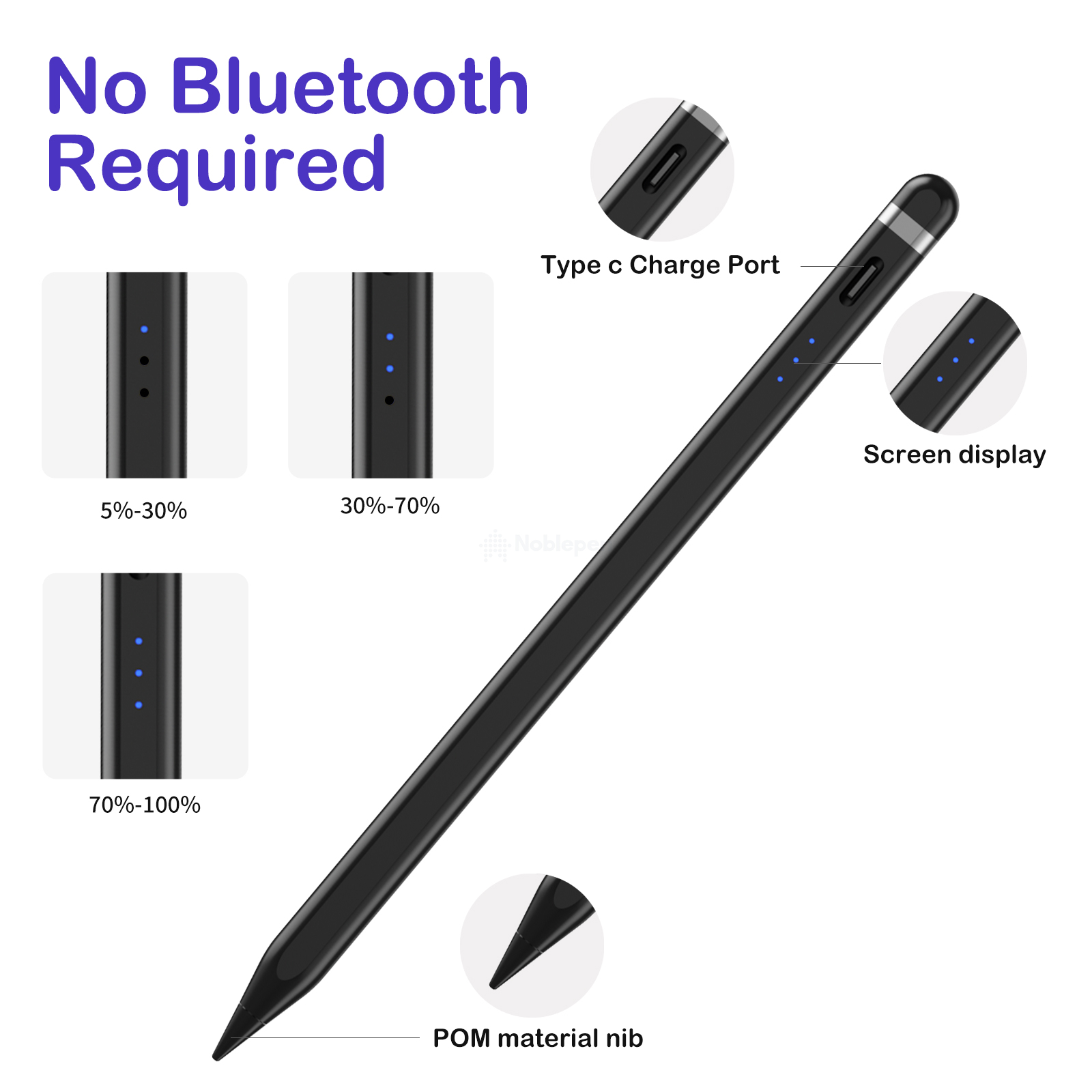 Type-c Charging Universal Stylus For Touch Screens