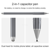 2 In 1 Passive Stylus Pen For All Touch Screen