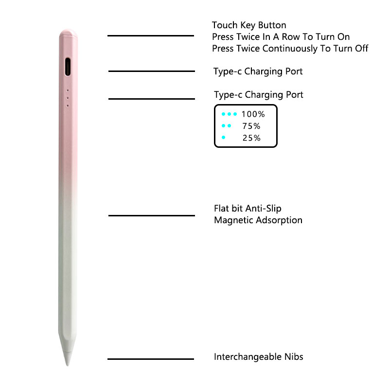 Magnetic Adsorption Active Stylus Pen For Ipad