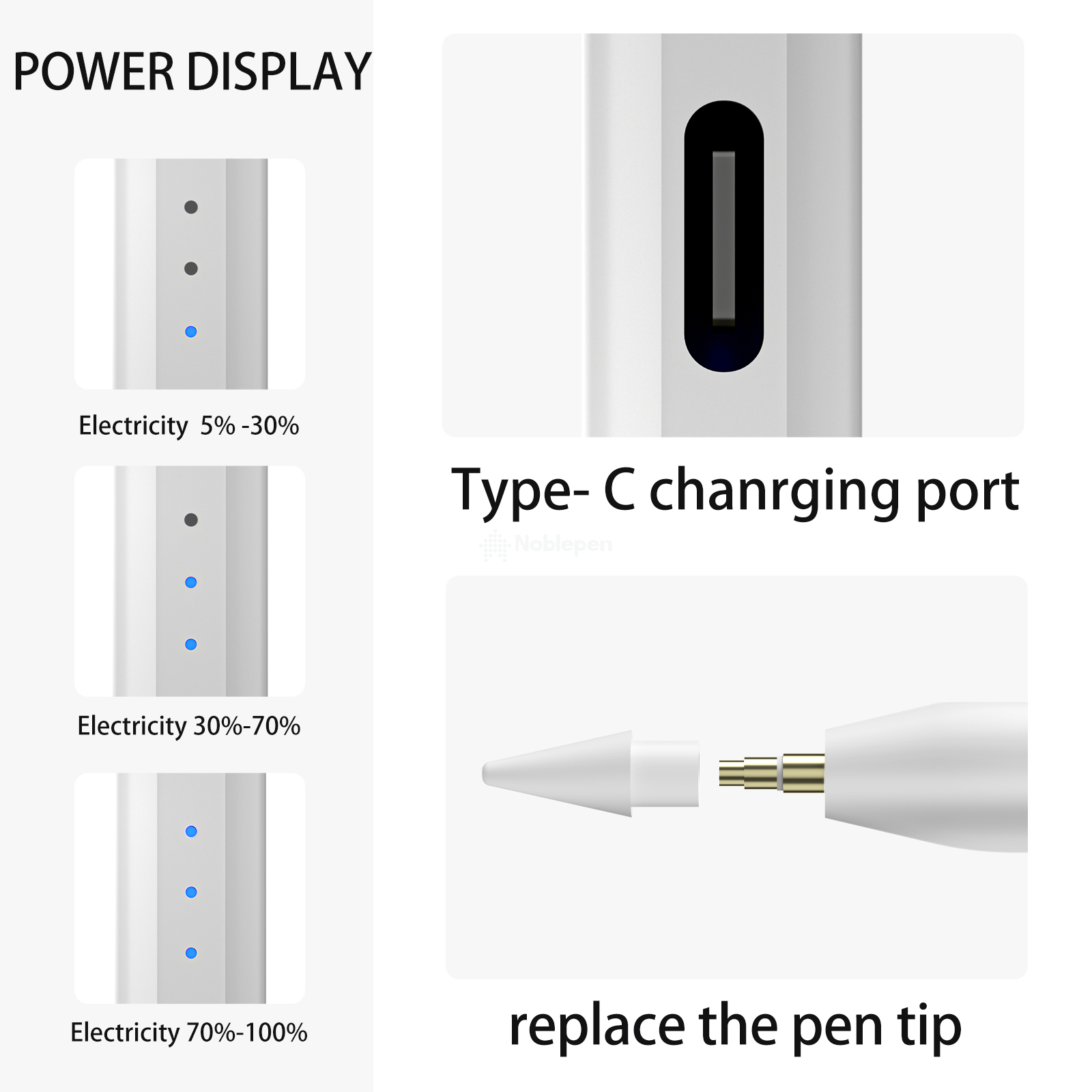  Active Stylus Pen Magnetic Charging For iPad